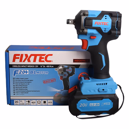 Fixtec Heavy Duty 20V Chave de impacto sem escova sem fio 1/2