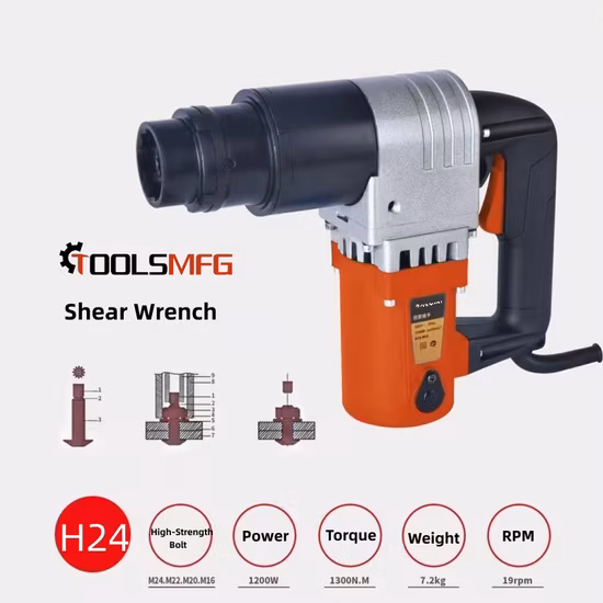 Toolsmfg Tsw24 Chave elétrica de cisalhamento 1200W para M24